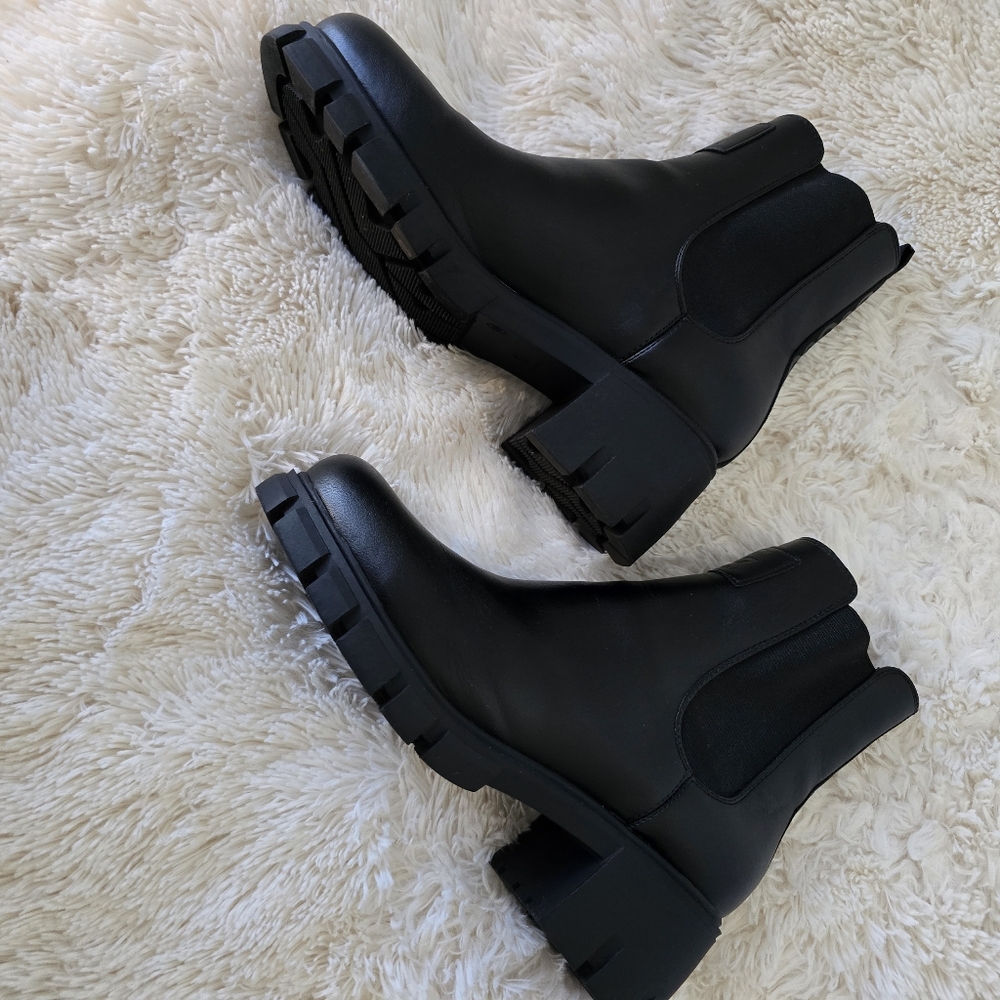 S O L D Guess LA Black Moto Boots size 10M - Picture 3 of 12